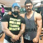 Aamir Khan with his trainer