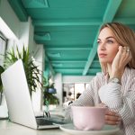 Thoughtful woman finding inspiration for business