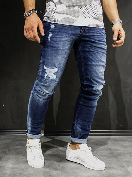 ripped jeans for big thighs mens