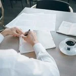 businessman in restaurant