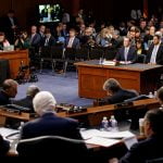 WASHINGTON, Facebook CEO Mark Zuckerberg testifies at a joint hearing of the Senate Judiciary and Commerce committees on Capitol Hill in Washington D.C., United States, on April 10, 2018. Facebook CEO Mark Zuckerberg told Congress in written testimony on Monday that he is “responsible for” not preventing the social media platform from being used for harm, including fake news, foreign interference in elections and hate speech.