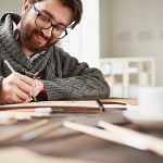 Happy artist