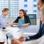 Young Business People Working in Office