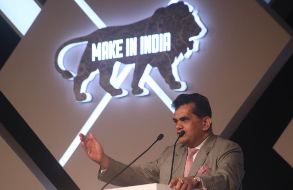 NITI Ayog CEO Amitabh Kant addresses during "Xiaomi Supplier Investment Summit", in New Delhi