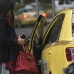 women in cab